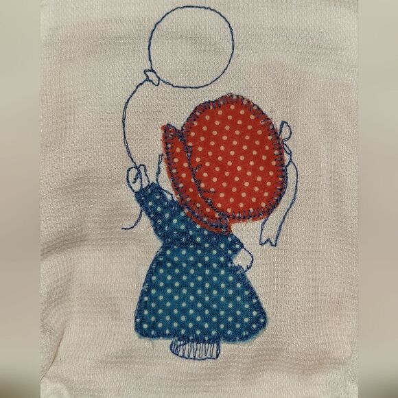 Vintage Baby Eyelet Embroidered Ruffle Bottom Bubble Romper 9m - Picture 5 of 10